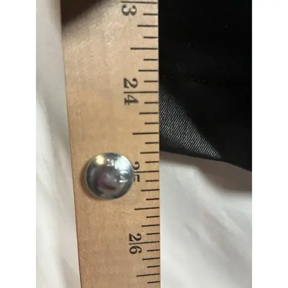 Kut from Kloth Meg High Rise Fab Ab Wide Leg Pant 90s sz 12 Petite Faux Leather - Picture 9 of 9